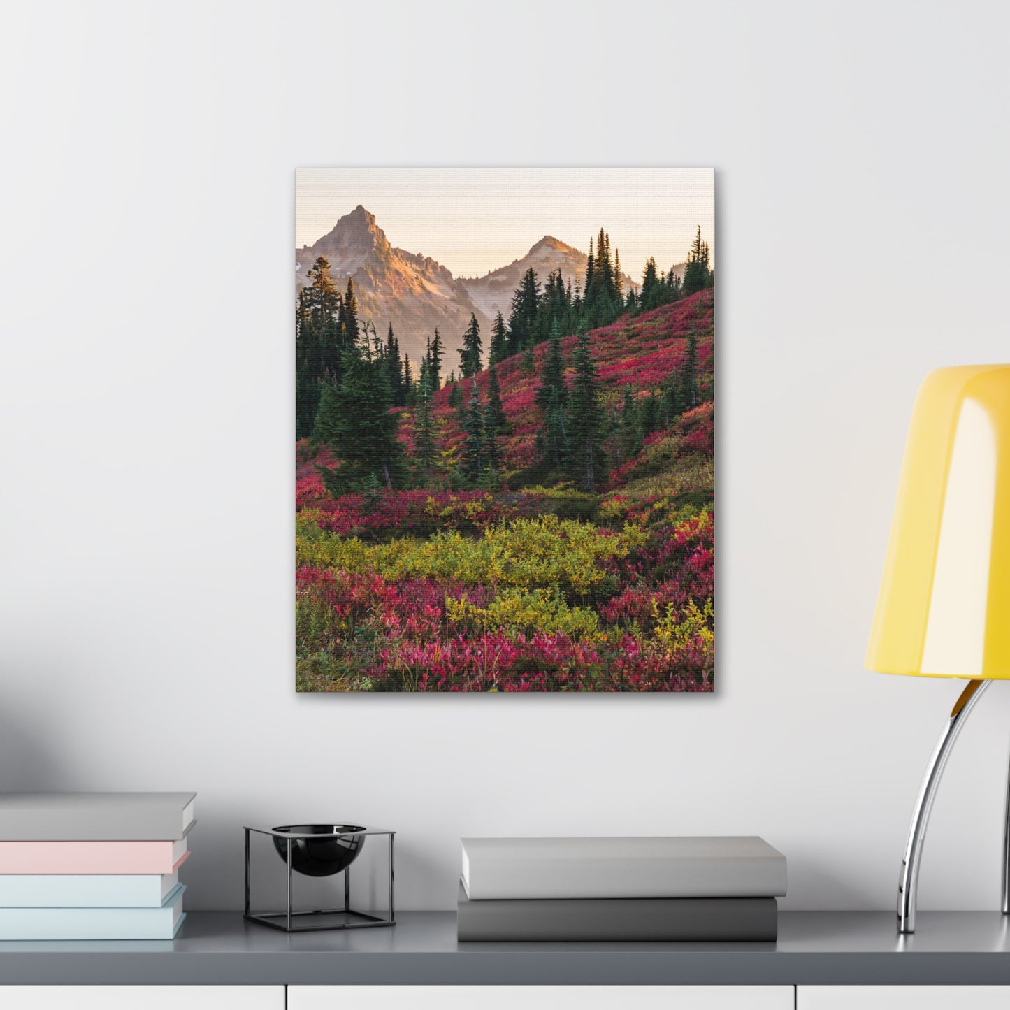 Spring Wildflowers, Cascade Mountains, Washington - Canvas Wall Print (Free Shipping)