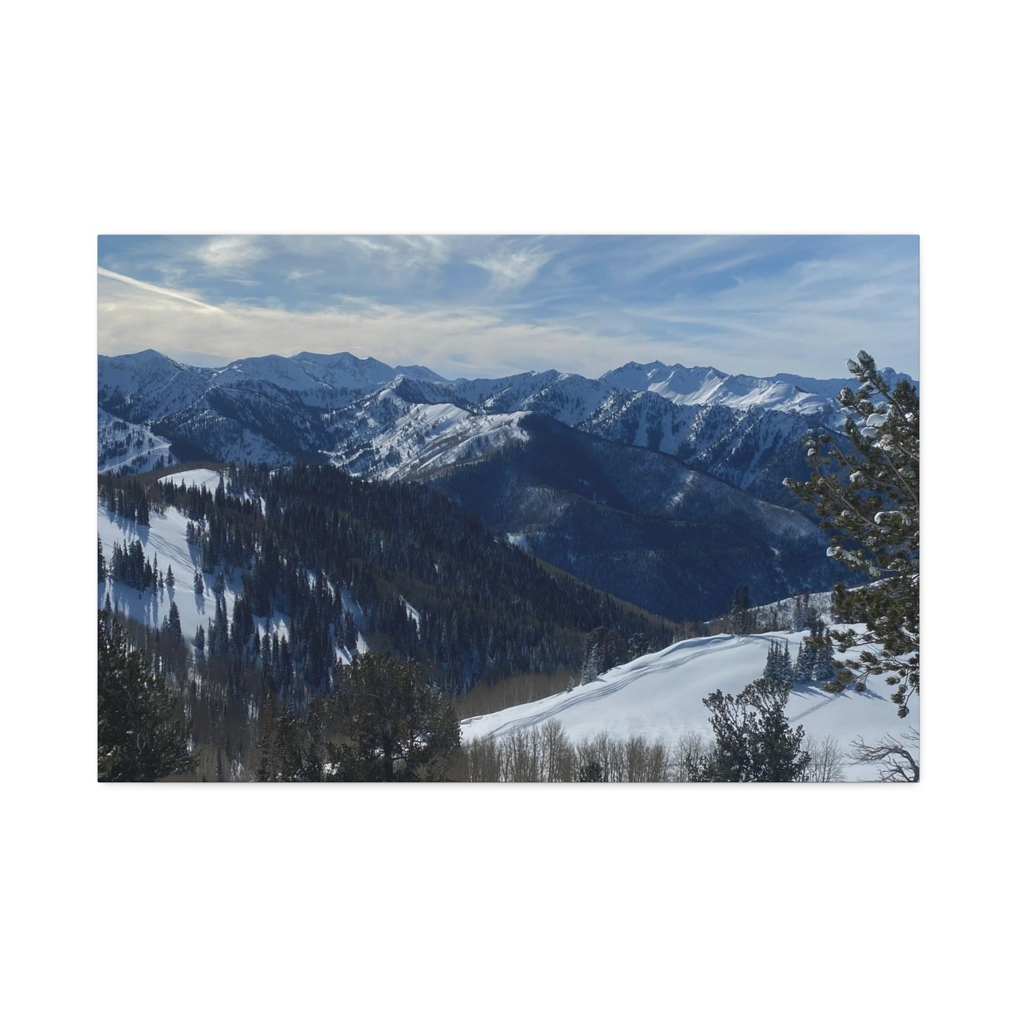 Backcountry View, Canyons, Park City, Utah Canvas Wall Print (Free Shipping)