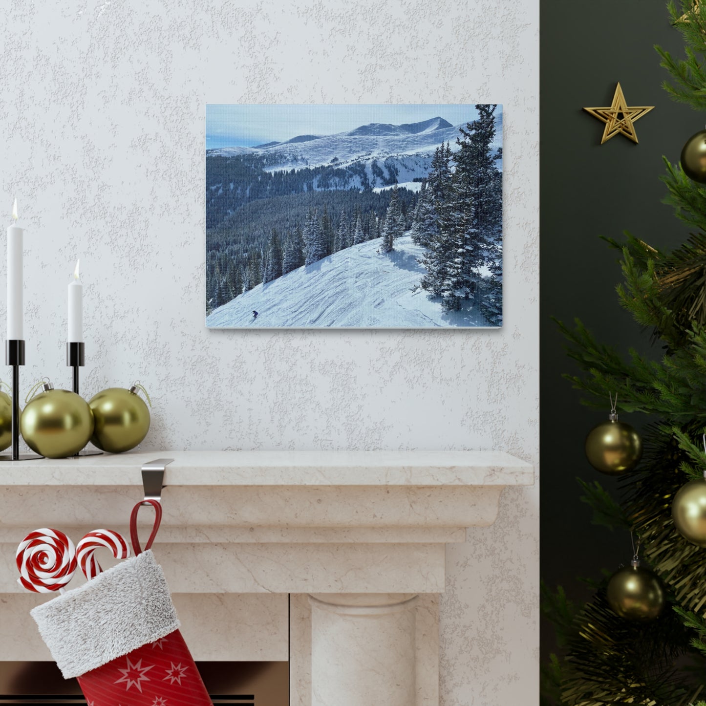 Powder Day, Breckenridge, Colorado Canvas Wall Print (Free Shipping)